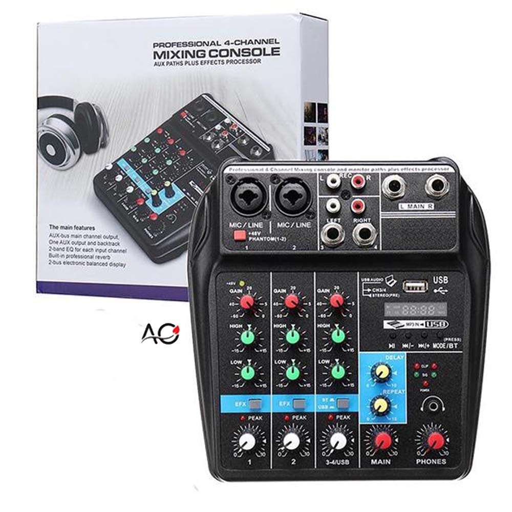 Professional 4-Channel Audio Mixing Console – All in One Computer