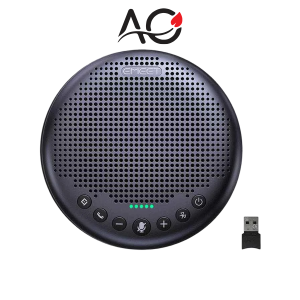 EMEET OfficeCore Luna Plus Bluetooth & USB Portable Black Speakerphone