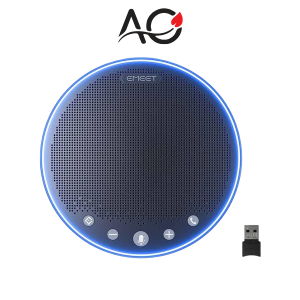 EMEET OfficeCore M3 Bluetooth & USB Portable Gray Zoom Certified Speakerphone