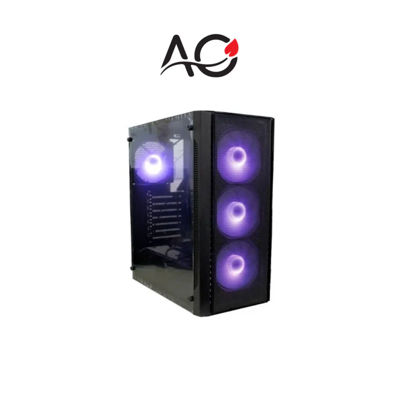 PC Power PG-200 SNOW BLACK ATX Gaming Casing