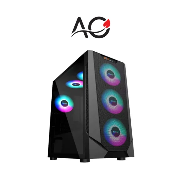 PC Power Panzer Mesh Mid Tower Black ATX Gaming Desktop Case #PG-300 Black