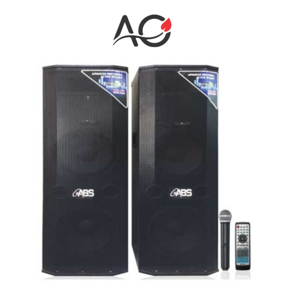 ABS-2015 wood Bookshelf Multimedia Amplifier Speakers (Pair)