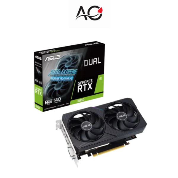 ASUS Dual GeForce RTX 3050 V2 8GB GDDR6 Graphics Card