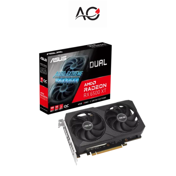 ASUS Dual Radeon RX 6500 XT V2 OC Edition 4GB GDDR6 Graphics Card