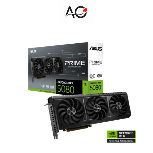 ASUS PRIME GeForce RTX 5080 16GB GDDR7 OC Edition Graphics Card
