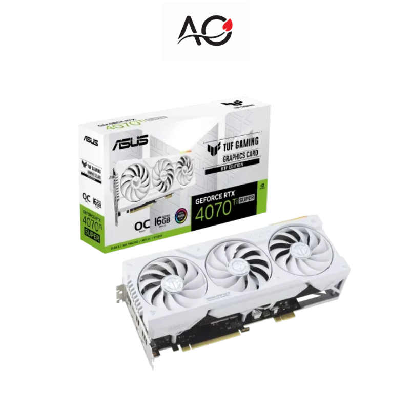 ASUS TUF Gaming GeForce RTX 4070 Ti SUPER BTF White OC Edition 16GB GDDR6X Graphics Card