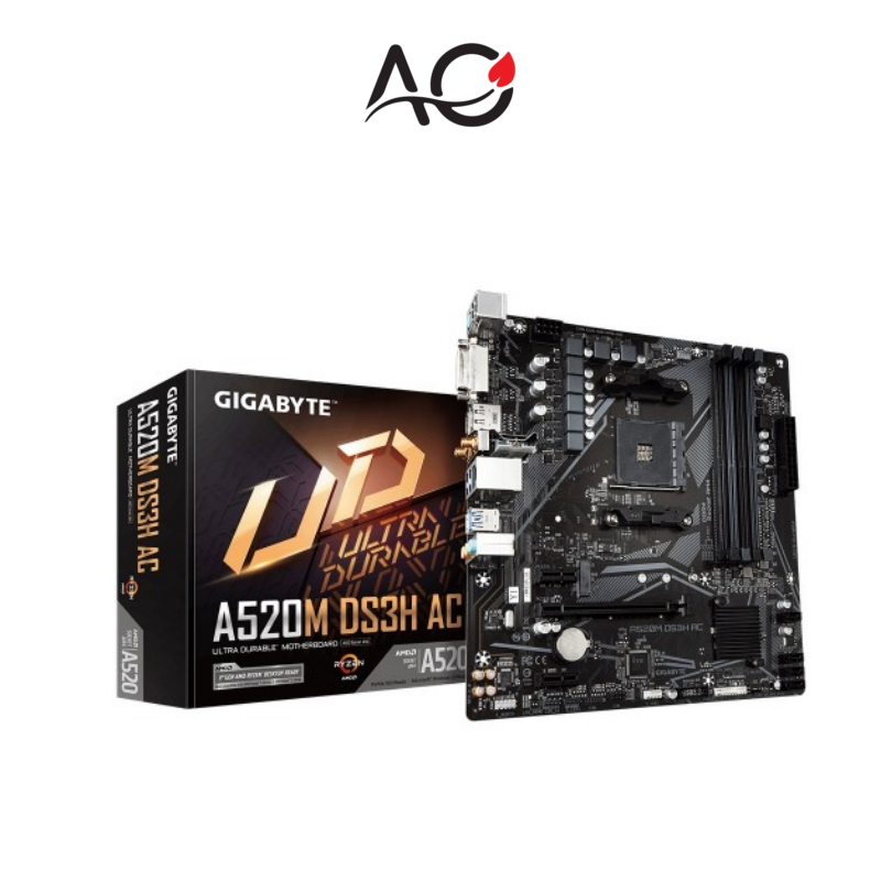 GIGABYTE A520M DS3H AC Ultra Durable AM4 Micro-ATX