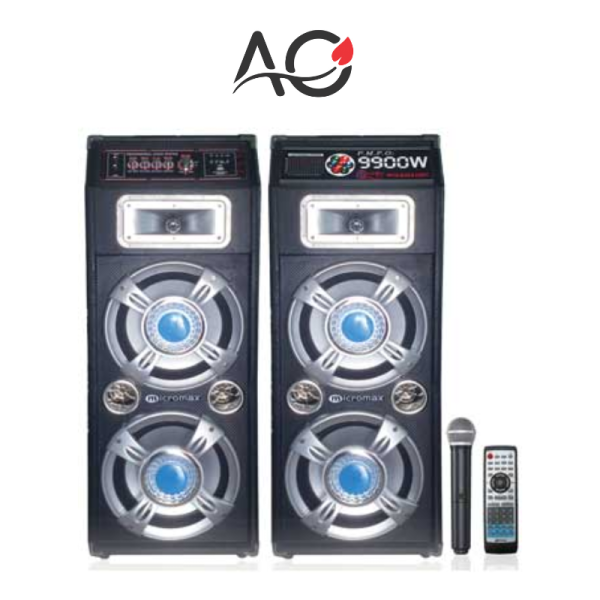 Micromax MHSN-9000 Channel 2.0 Bookshelf Multimedia Amplifier Speakers (Pair)