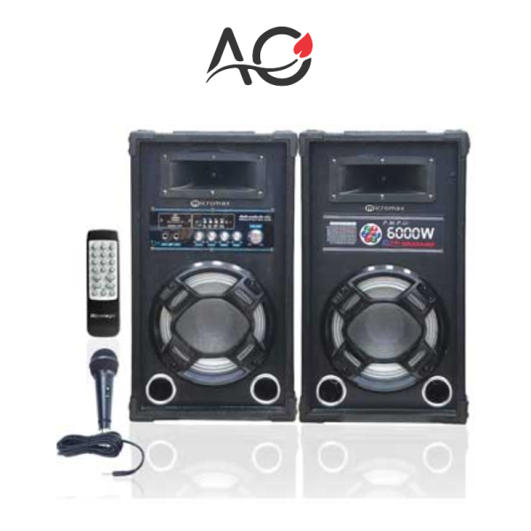 Micromax ML-MX DJ wood Bookshelf Bluetooth Amplifier Speakers (Pair)