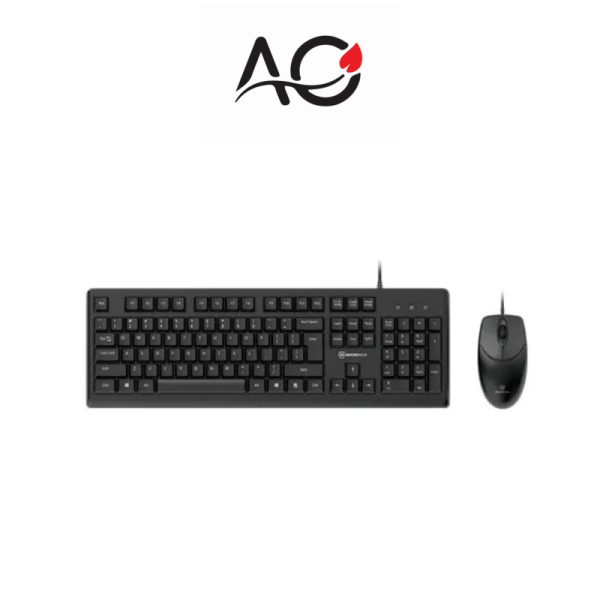 Micropack KM-2005 Black Wired Keyboard & Mouse Combo with Bangla